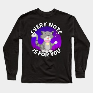 Singing Kitten – Every Note Long Sleeve T-Shirt